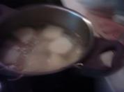 Kohlrabi-Schnitzel mit Rahmsoße und Salzkartoffeln - Rezept