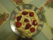 Rezept: Gestrudeltes Erdbeer-Vanille-Dessert Gestrudeltes Erdbeer-Vanille-Dessert - Rezept