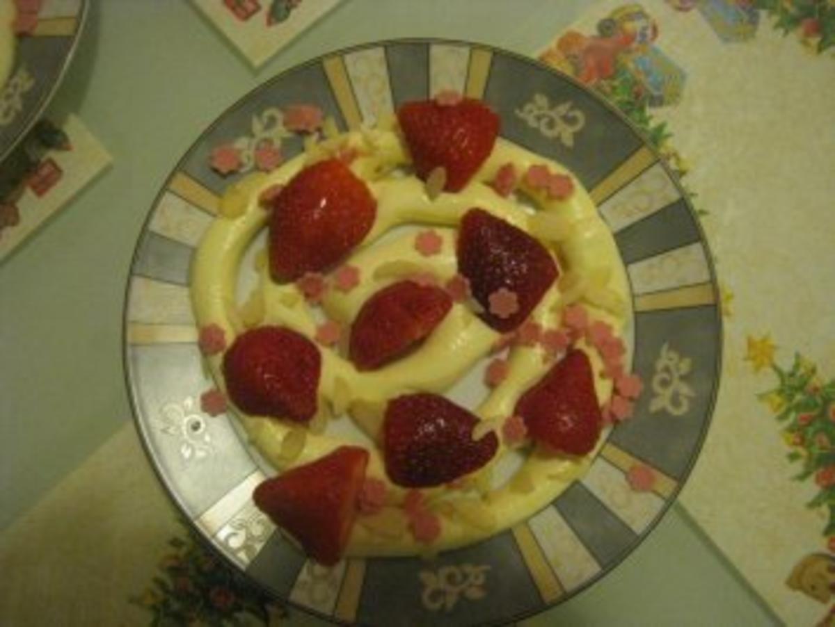 Gestrudeltes Erdbeer-Vanille-Dessert - Rezept - Bild Nr. 2