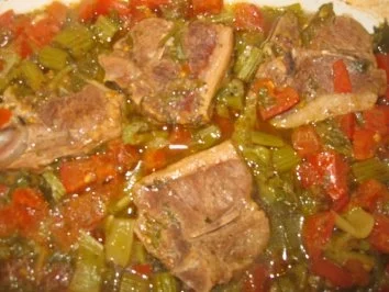 Rezept: Geschmorte Lammhaxen Geschmorte Lammhaxen - Rezept