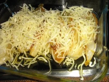 Chicorée in Honig gebraten und gratiniert - Rezept - Bild Nr. 4