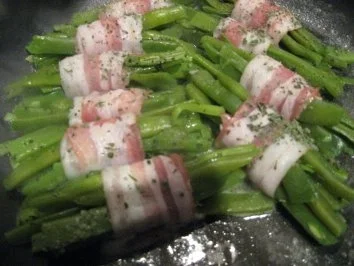 Kartoffel-Birnengratin mit Speckbohnen - Rezept - Bild Nr. 2