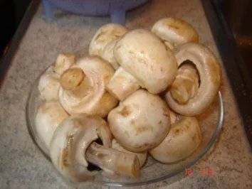 Huhn mit Lila Kartoffeln und Champignons aus dem Backofen - Rezept - Bild Nr. 4