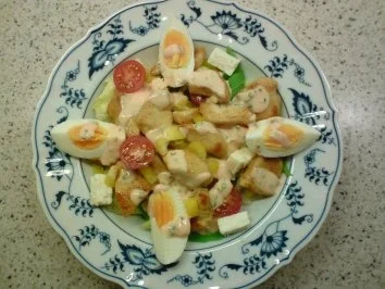 Salat mit Hühnerstreifen - Rezept - Bild Nr. 6