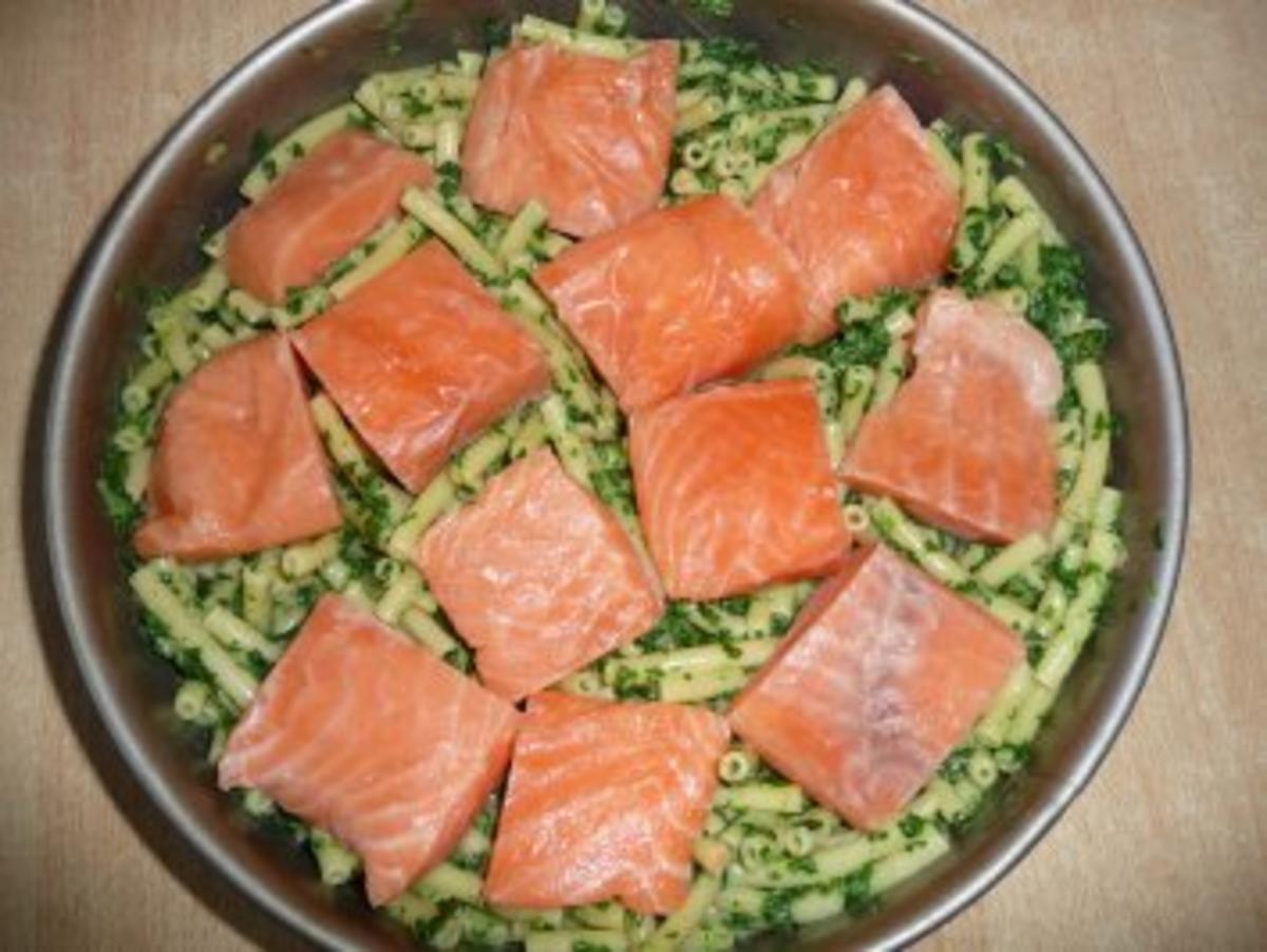 Lachs - Nudel - Spinat - Torte - Rezept - Bild Nr. 3