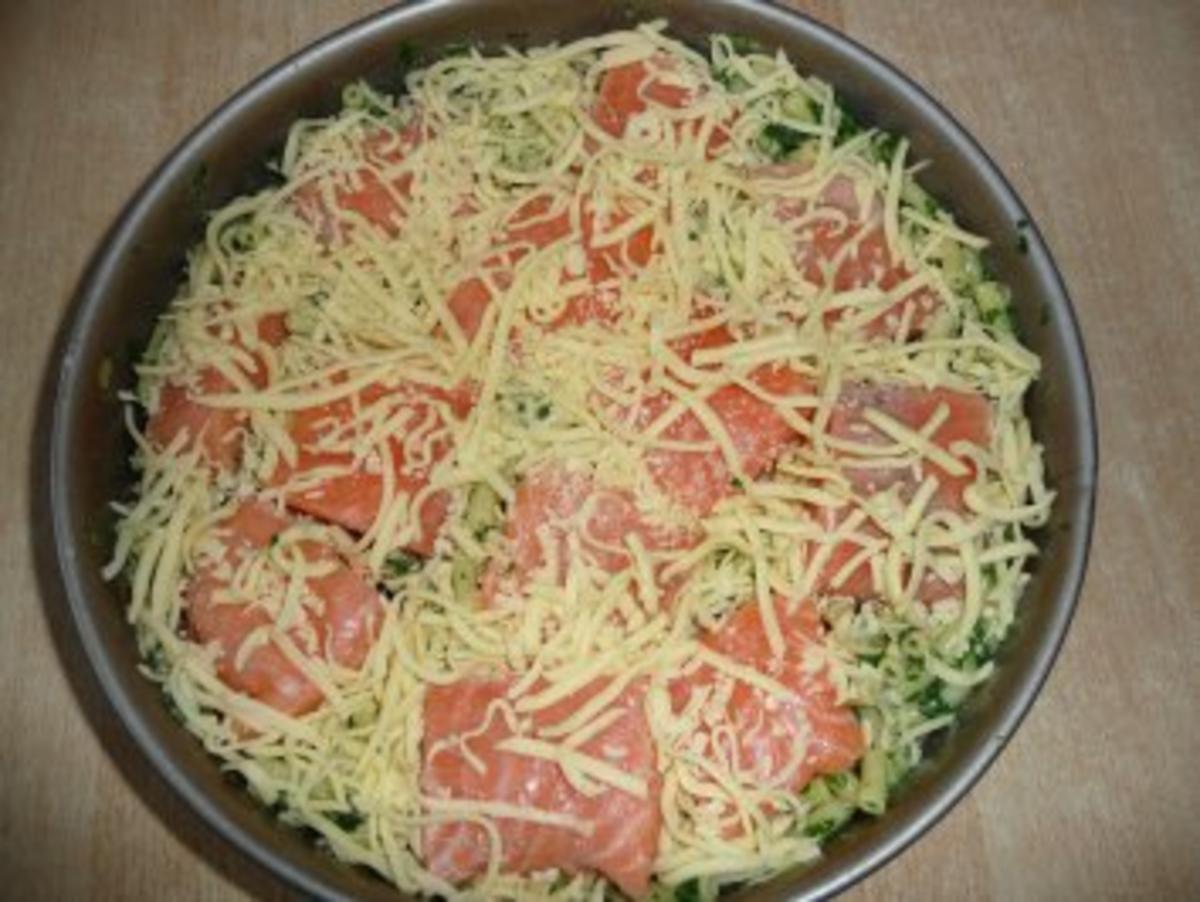 Lachs - Nudel - Spinat - Torte - Rezept - Bild Nr. 2