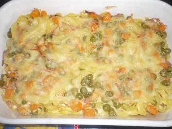Nudelgratin mit Zitronen-Ingwer-Note - Rezept