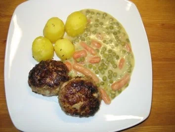 Rezept: Hackfleischklopse mit Mischgemüse und Salzkartoffeln Bild Nr. 5 Hackfleischklopse mit Mischgemüse und Salzkartoffeln - Rezept - Bild Nr. 5