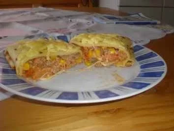 Rezept: Pfannenkuchen gefüllt Pfannenkuchen gefüllt - Rezept