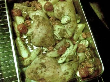 Hähnchenschenkel im bunten Gemüsebett - Rezept - Bild Nr. 7