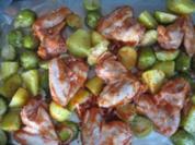 Hähnchenflügel mit Rosenkohl - Rezept