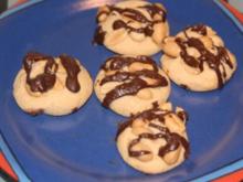 Erdnuss-Cookies mit Schokolade - Rezept