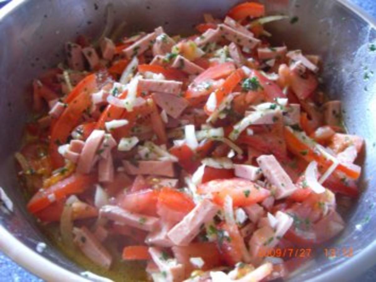 Tomatensalat mit Fleischwurst - Rezept