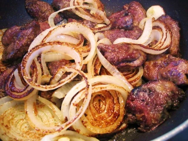 Rezept: Hähnchenleber mehliert .... Bild Nr. 13 Hähnchenleber mehliert .... - Rezept - Bild Nr. 13