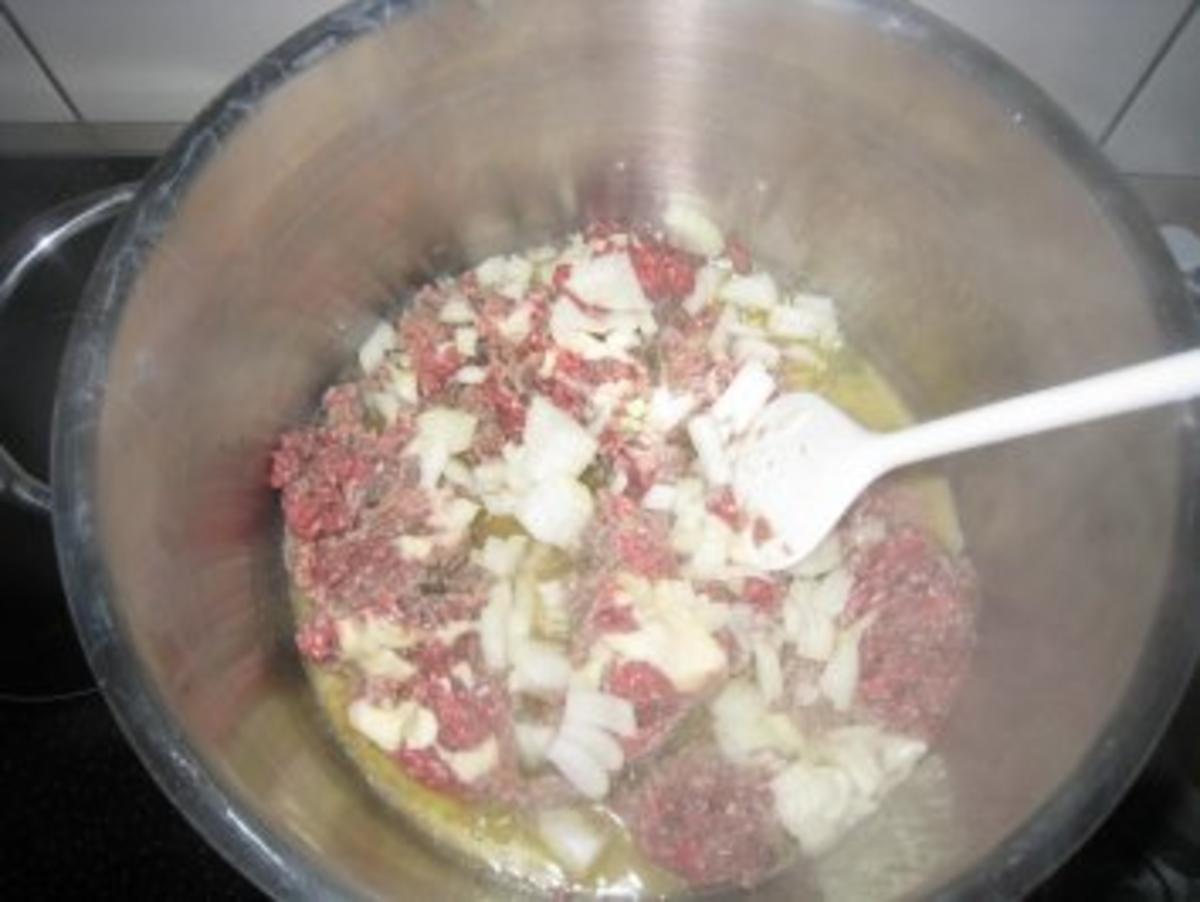 Spinat und Hackfleisch gemicht mit Knoblauchjoghurt - Rezept - Bild Nr. 3