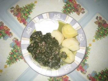 Spinat und Hackfleisch gemicht mit Knoblauchjoghurt - Rezept - Bild Nr. 7