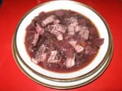 Rezept: Rotkraut - Blaukraut Eintopf mit Dorrfleisch Rotkraut - Blaukraut Eintopf mit Dorrfleisch - Rezept