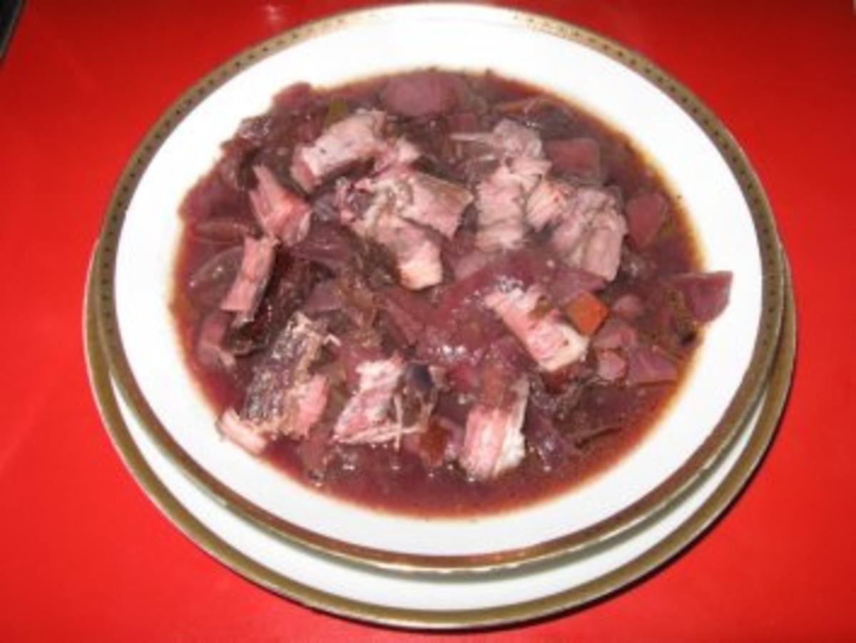 Bilder für Rotkraut - Blaukraut Eintopf mit Dorrfleisch - Rezept