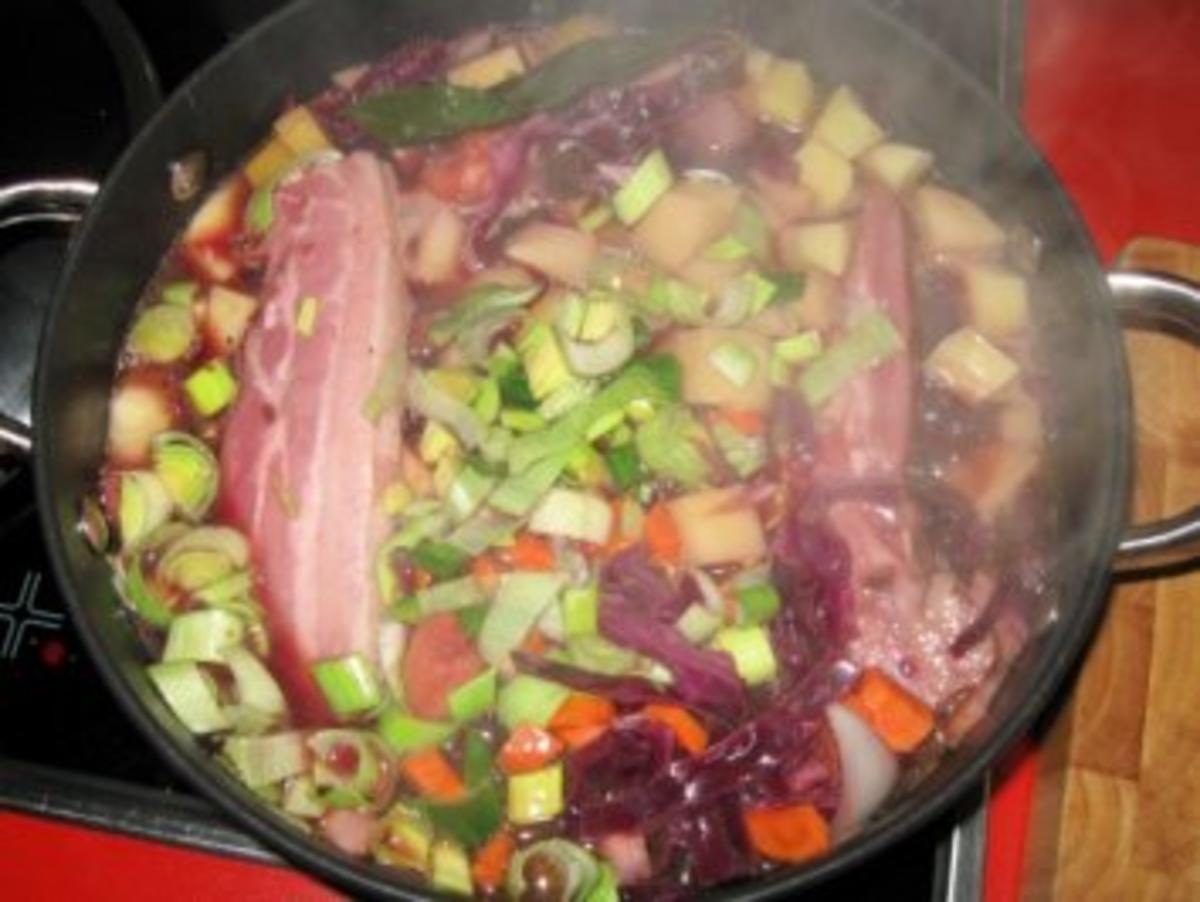 Rotkraut - Blaukraut Eintopf mit Dorrfleisch - Rezept - Bild Nr. 7