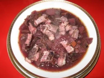 Rezept: Rotkraut - Blaukraut Eintopf mit Dorrfleisch Bild Nr. 8 Rotkraut - Blaukraut Eintopf mit Dorrfleisch - Rezept - Bild Nr. 8