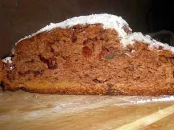 Christstollen der   sich in der Sonne  gebräunt hat - Rezept