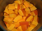 Kürbiskonfitüre mit Aprikosen und Vanille - Rezept