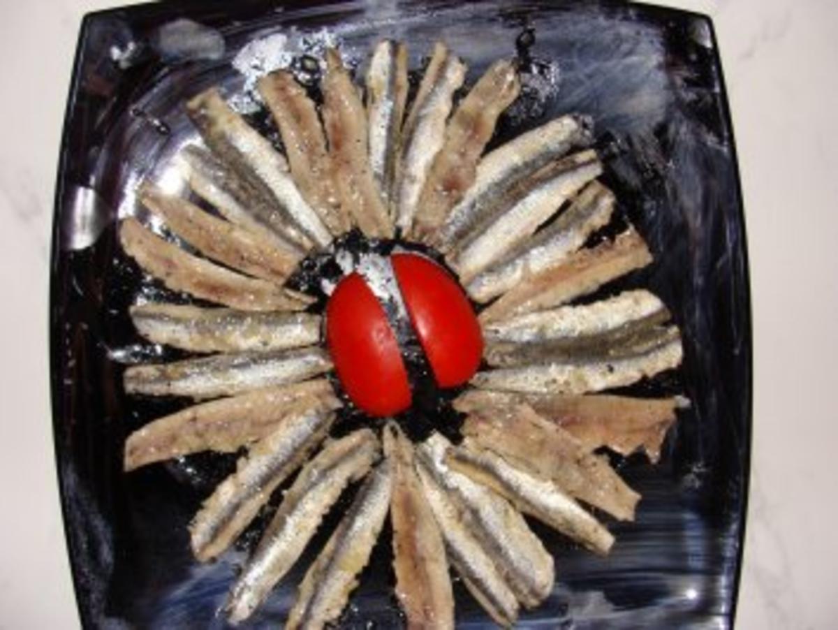 Fisch : -Marinierte Sardinen - Anchovis-Sardellen- - Rezept