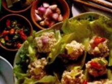 Hühnerbrust auf Salatblätter - Rezept