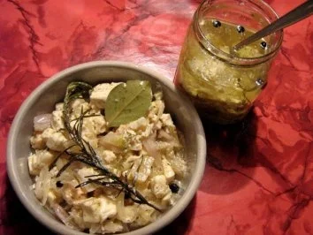 Camembert im Glas - Rezept