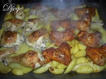 Kartoffeln und Hähnchen aus dem Ofen - Rezept - Bild Nr. 2