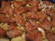 Kartoffeln und Hähnchen aus dem Ofen - Rezept