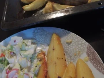 Kartoffeln und Hähnchen aus dem Ofen - Rezept - Bild Nr. 4