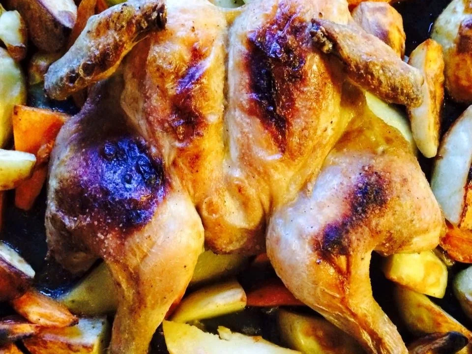 Kartoffeln und Hähnchen aus dem Ofen - Rezept - Bild Nr. 4021