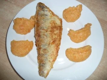 Rezept: Zanderfilet mit Karottenkartoffelpüree Zanderfilet mit Karottenkartoffelpüree - Rezept