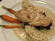 Frikassee vom Huhn an Tee-Risotto - Rezept - Bild Nr. 9