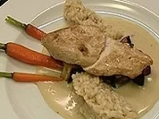 Frikassee vom Huhn an Tee-Risotto - Rezept - Bild Nr. 9