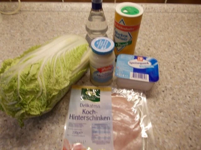 Chinakohlsalat mit Schinken - Rezept - Bild Nr. 2