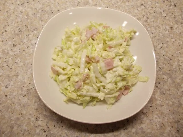 Chinakohlsalat mit Schinken - Rezept