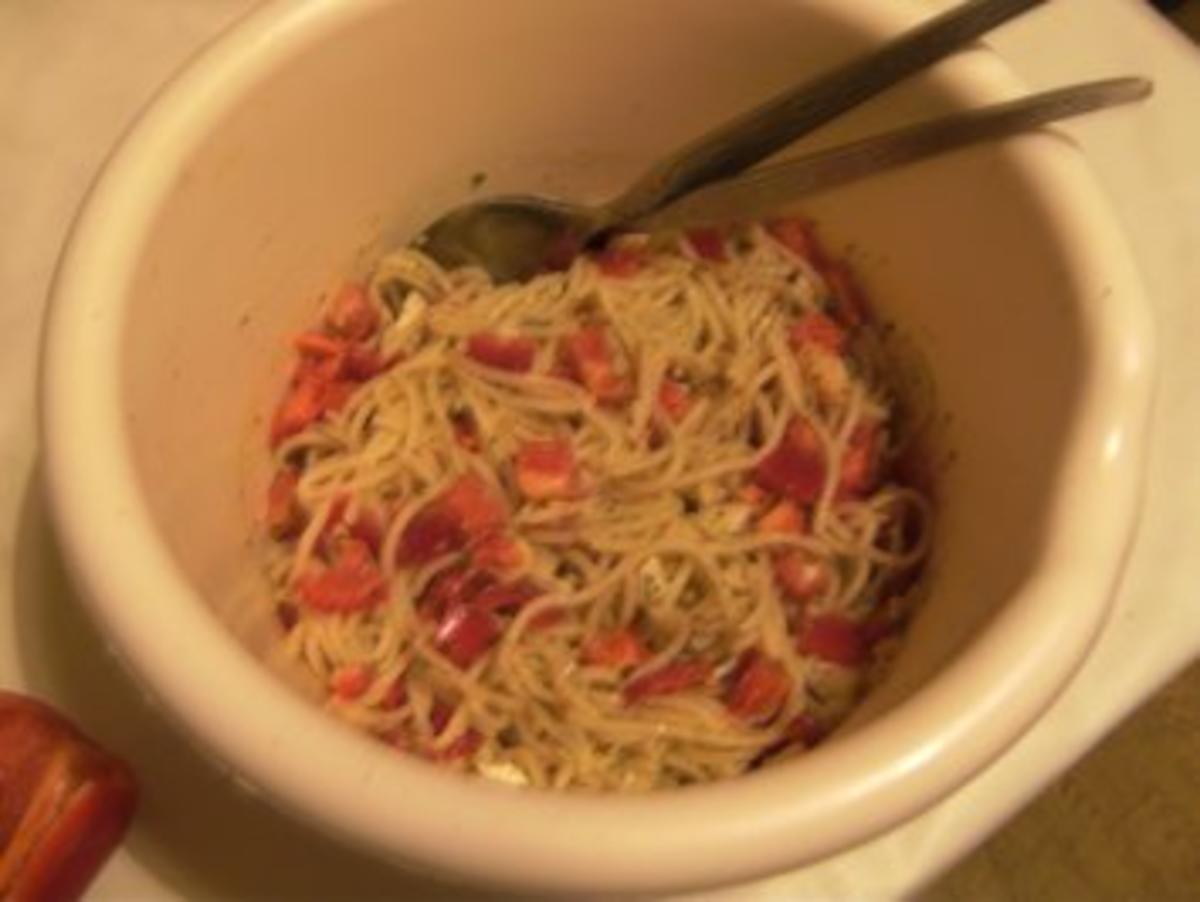 SALAT - Uta's Paprika-Spaghetti-Salat - Rezept