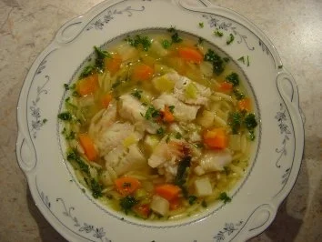 Rezept: Fischsuppe, klar - kalorienarm Fischsuppe, klar - kalorienarm - Rezept