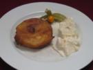 Warme Apfelküchlein mit Vanilleeis - Rezept