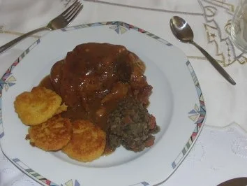 Rezept: gefüllte Perlhuhnbrüstchen gefüllte Perlhuhnbrüstchen - Rezept