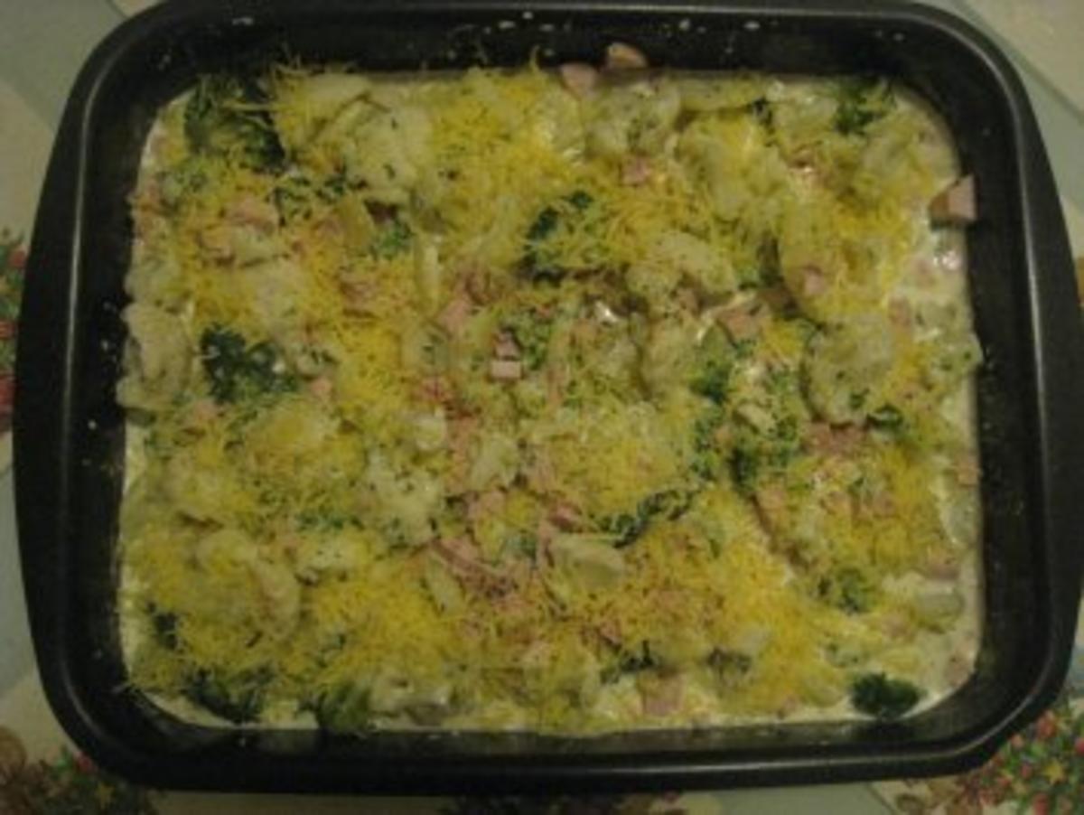 Kartoffel- Blumenkohl- Broccoli- Auflauf - Rezept - Bild Nr. 4
