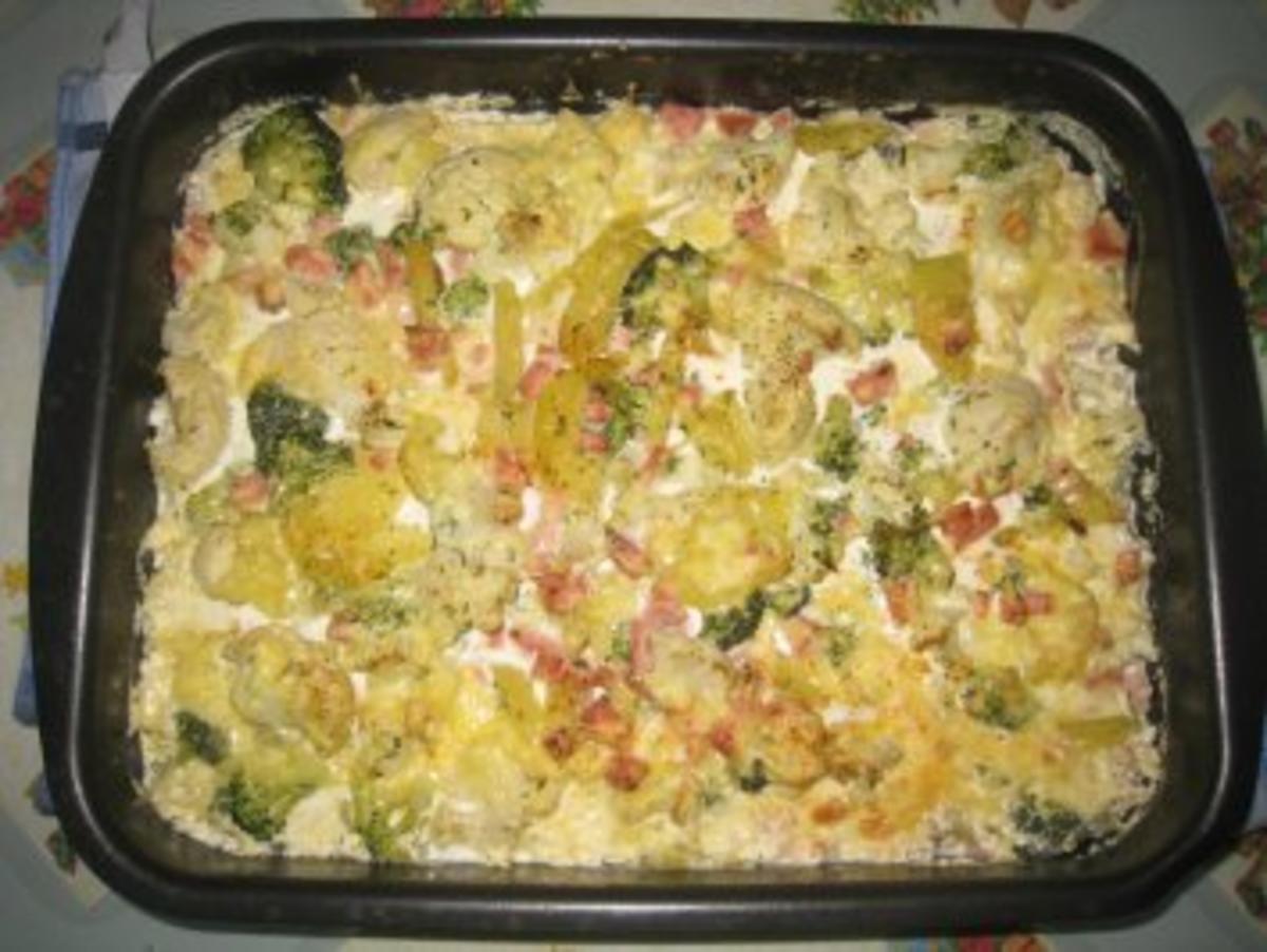 Kartoffel- Blumenkohl- Broccoli- Auflauf - Rezept - Bild Nr. 6