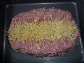 Hackbraten im Kartoffelgratin - Bett - Rezept - Bild Nr. 3