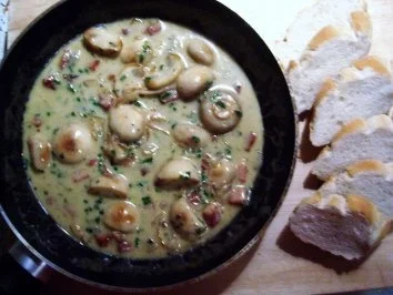 Champignon Gorgonzola Pfanne - Rezept