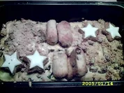 Weihnachtsschoki- und Eiweißresteverwertung - Rezept