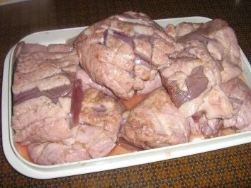 Rezept: Entenbrustflet auf einem Spinatbett an Mandel-Tagliatelle mit Orangen-Rotwein-Sauce Bild Nr. 2 Entenbrustflet auf einem Spinatbett an Mandel-Tagliatelle mit Orangen-Rotwein-Sauce - Rezept - Bild Nr. 2