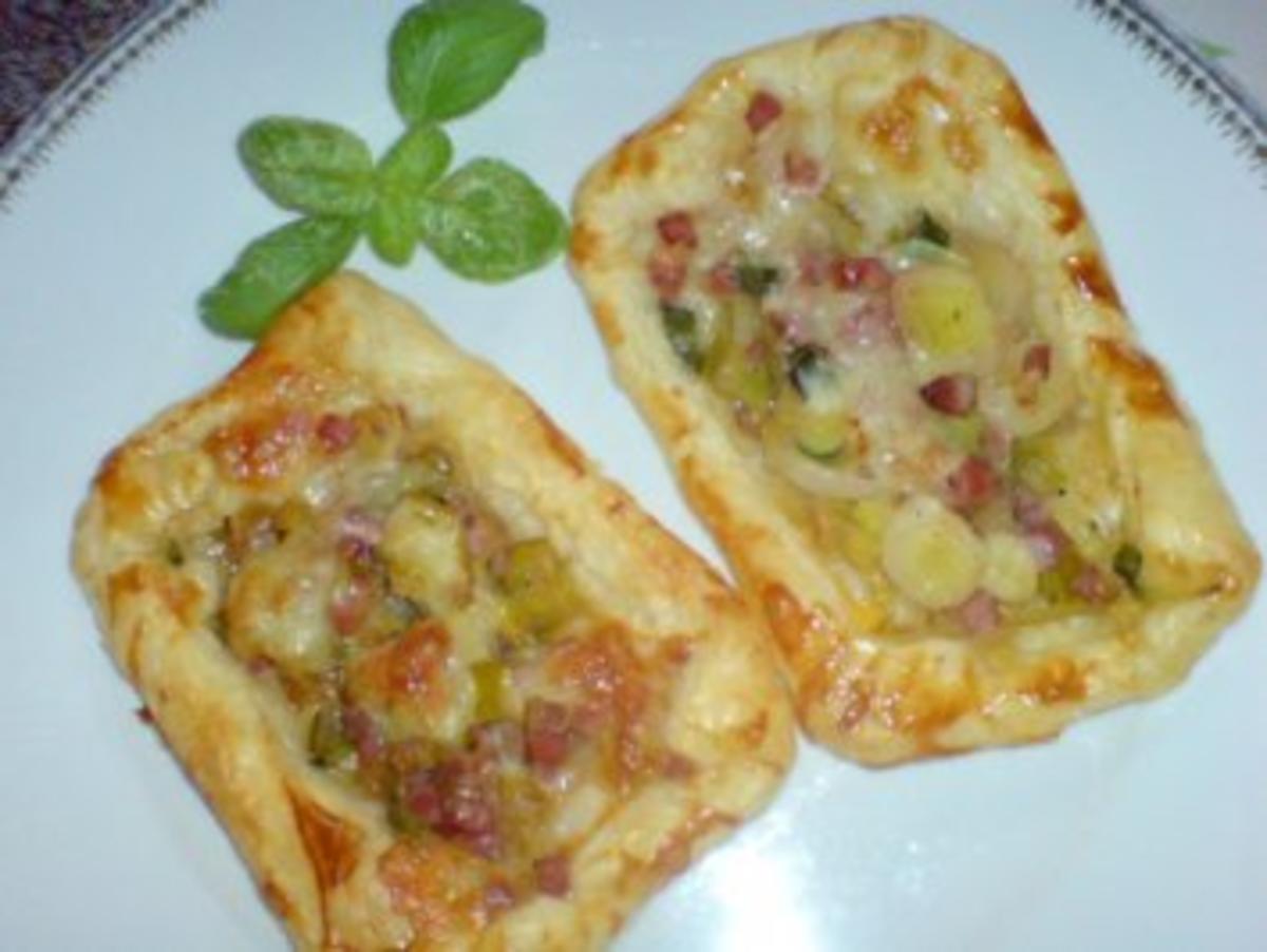Blätterteigkörbchen mit Schinkenspeck - Rezept - kochbar.de