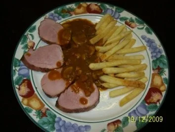 Schweinefilet mit Jägersoße - Rezept